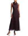 Aqua X Angelica Hicks Turtleneck Mesh Maxi Dress - Exclusive In Multi