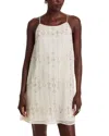 Aqua X Ava Phillippe All Over Beaded Dress - Exclusive In Neutral