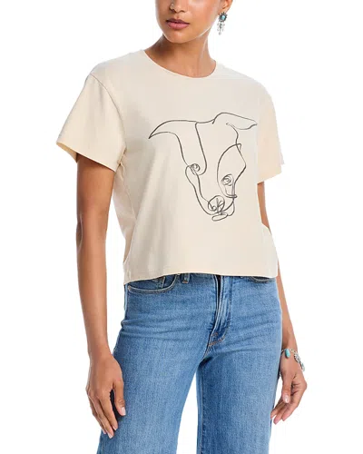 Aqua X Ava Phillippe Dog Boxy Tee - Exclusive In Neutral
