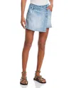 Aqua X Ava Phillippe Embroidery Stud Crossover Skort - Exclusive In Blue