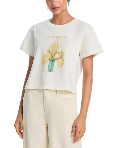 Aqua X Ava Phillippe Iris Boxy Tee - Exclusive In Neutral