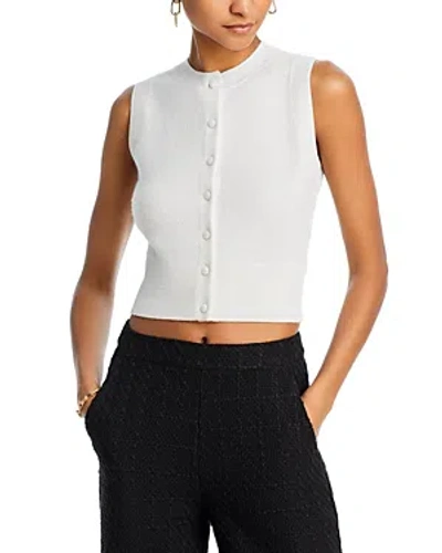 Aqua X Liat Baruch Cashmere Crewneck Sleeveless Cropped Sweater - 100% Exclusive In Ivory