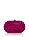 Aqua X Wicked Acetate Clutch - Exclusive In Hot Pink