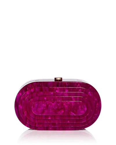 Aqua X Wicked Acetate Clutch - Exclusive In Hot Pink