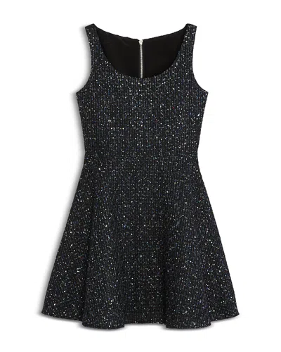 Aqua X Wicked Girls' Tweed Mini Dress, Big Kid - Exclusive In Black |  ModeSens