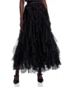Aqua X Wicked Lace Maxi Skirt - Exclusive In Black