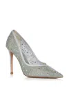 Aqua X Wicked Women's Rhinestone Pumps - Exclusive In Silver