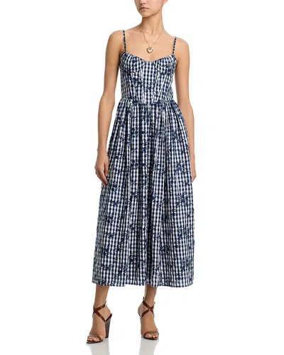 Aqua X Wuthering Heights Embroidered Gingham Dress - Exclusive In Multi