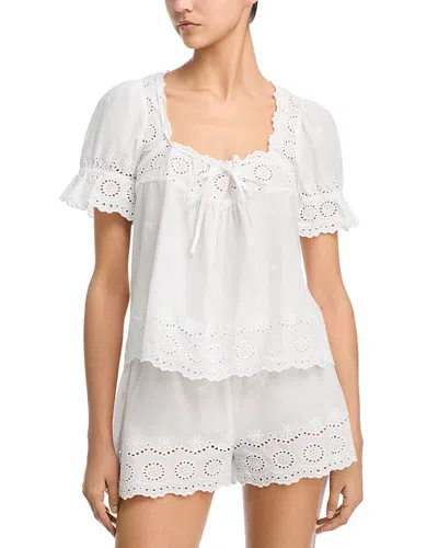 Aqua X Wuthering Heights Puff Sleeve Pajama Set - Exclusive In White