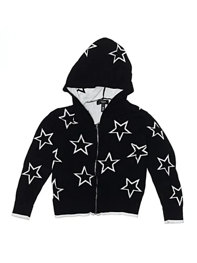 Pre-owned Aqua Kids' Zip Up Hoodie In Black