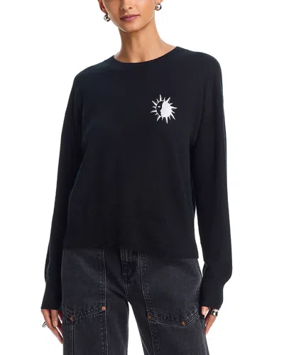 Aqua Zodiac Crewneck Sweater - Exclusive In Black