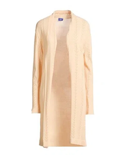 Aqua2o Woman Cardigan Apricot Size Xl Viscose, Polyamide In Orange