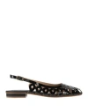 Aquaclara Woman Ballet Flats Black Size 8 Leather In Black