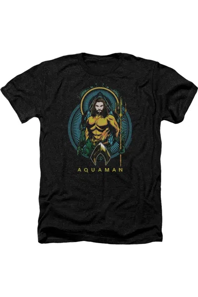 Aquaman Movie Aquaman Nouveau Adult Heather Tee / T-shirt In Black
