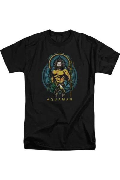 Aquaman Movie Aquaman Nouveau Short Sleeve Adult Tall Tee / T-shirt In Black