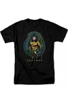 Aquaman Movie Aquaman Nouveau Short Sleeve Adult Tee / T-shirt In Black