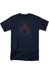 Aquaman Movie Aquaman Paisley Short Sleeve Adult Tee / T-shirt In Blue