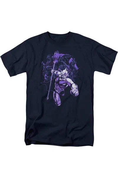 Aquaman Movie Evil Doers Short Sleeve Adult Tee / T-shirt In Blue