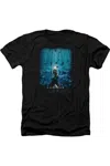 Aquaman Movie Poster Adult Heather Tee / T-shirt In Black
