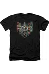 Aquaman Movie Unite The Kingdoms Adult Heather Tee / T-shirt In Black