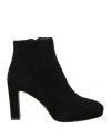 Aquarelle Woman Ankle Boots Black Size 6 Leather In Black