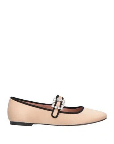 Aquarelle Woman Ballet Flats Blush Size 6 Textile Fibers In Pink