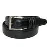 Aquarius Men's Big & Tall Pebble Grain With Feather Edge Dress Belt In Black