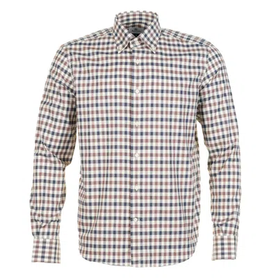 Aquascutum Active Club Check Long Sleeve Shirt In Multi