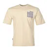 Aquascutum Active Club Check Pocket T Shirt Beige In Beige