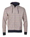 Aquascutum Active Iconic Full Zip Hoody Club Check In Navy