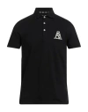 Aquascutum Active Man Polo Shirt Black Size S Cotton, Elastane
