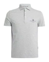 Aquascutum Active Man Polo Shirt Light Grey Size Xxl Cotton, Elastane In Gray