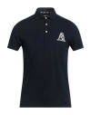 Aquascutum Active Man Polo Shirt Midnight Blue Size L Cotton, Elastane
