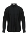 Aquascutum Man Shirt Black Size 17 Cotton In Black