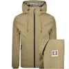 Aquascutum Active Mid Parka Jacket Khaki In Brown
