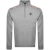 Aquascutum Active Quarter Zip Sweatshirt Grey In Gray