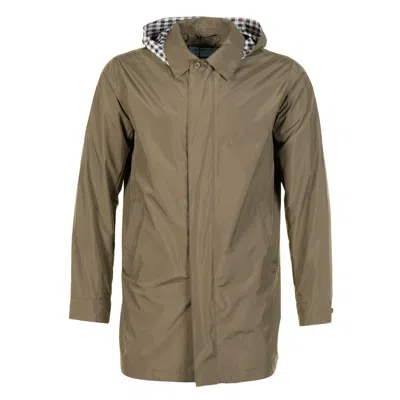 Aquascutum Active Rlg Packable Trench Coat Army Green In Brown