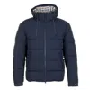 Aquascutum Active Sp Hooded Puffer Jacket Navy In Blue