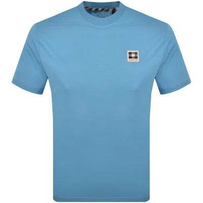 Aquascutum Badge T Shirt Avio Blue