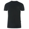 AQUASCUTUM BLACK COTTON T-SHIRT