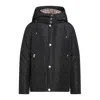 Aquascutum Elegant Black Jacket With Removable Hood In Black