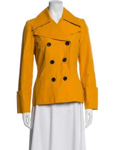 Pre-owned Aquascutum Blazer In Yellow