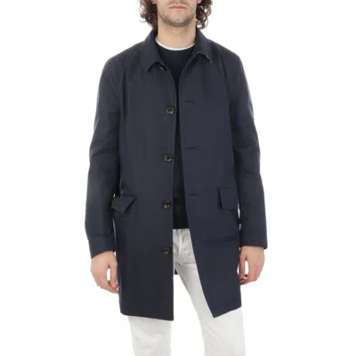 Aquascutum Blue Cotton Men's Jacket