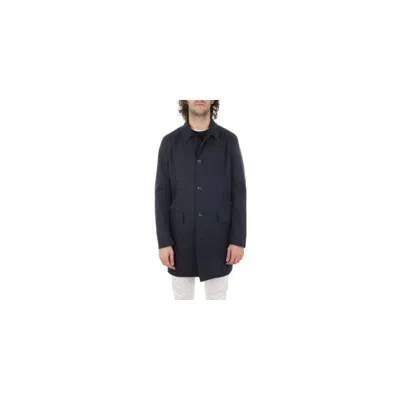 Aquascutum Cotton Men's Jacket In Blue