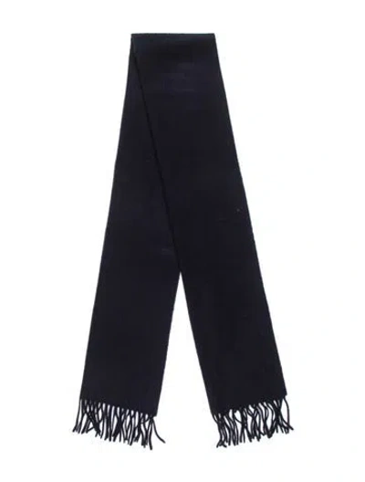 Pre-owned Aquascutum Cashmere Scarf In Blue