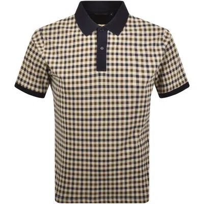 Aquascutum Cc Polo T Shirt Navy In Neutral