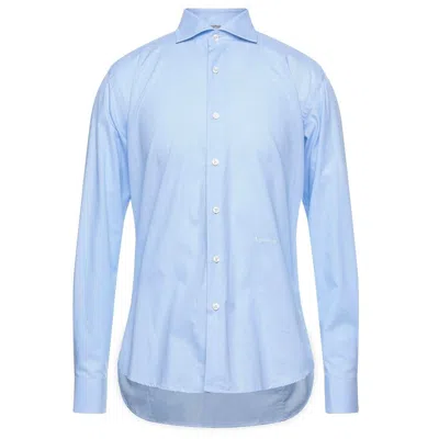Aquascutum Chic Oxford Cotton Men's Shirt In Blue