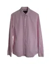 Aquascutum Classic Dress Shirt In Pink Cotton In Pink