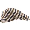 Aquascutum Club Check Flat Cap Beige In Multi