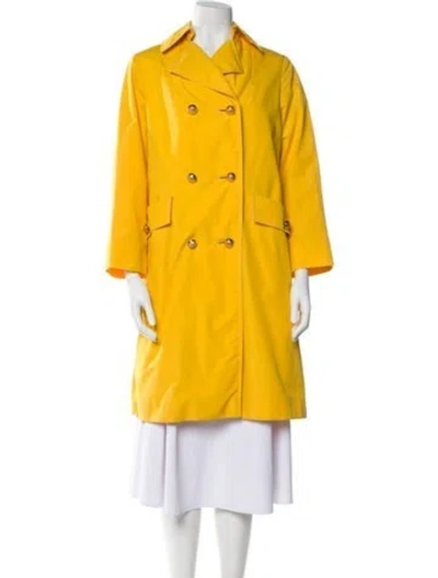 Pre-owned Aquascutum Coat In Yellow